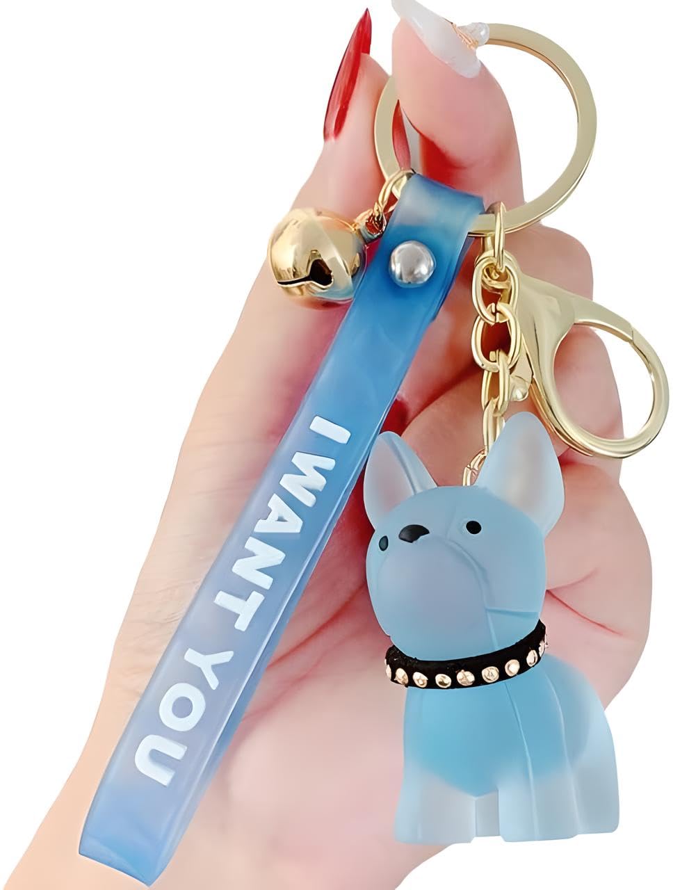 Amazon.com: PawsFourLove Adorable French Bulldog Keychain - Cute